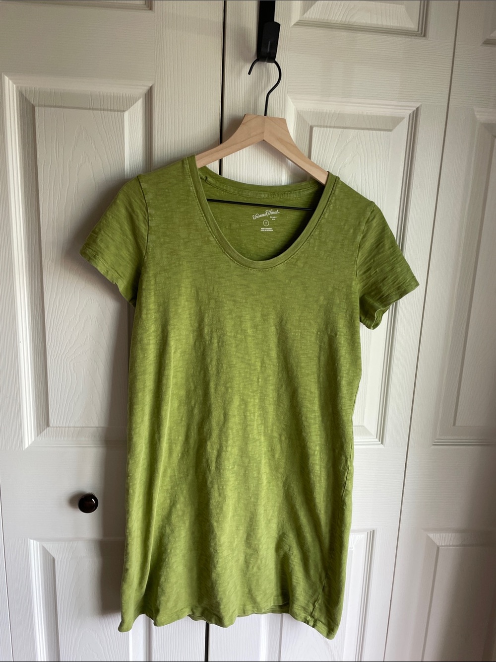 Universal Thread Green Women's Scoop Neck Shirt Dress